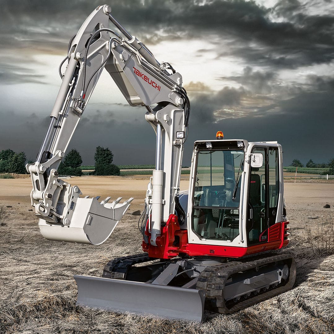 Excavatorul electric Takeuchi TB220e cu încărcare rapidă