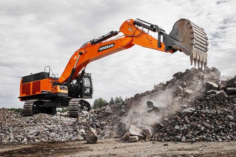 Noul excavator Doosan DX800LC-7