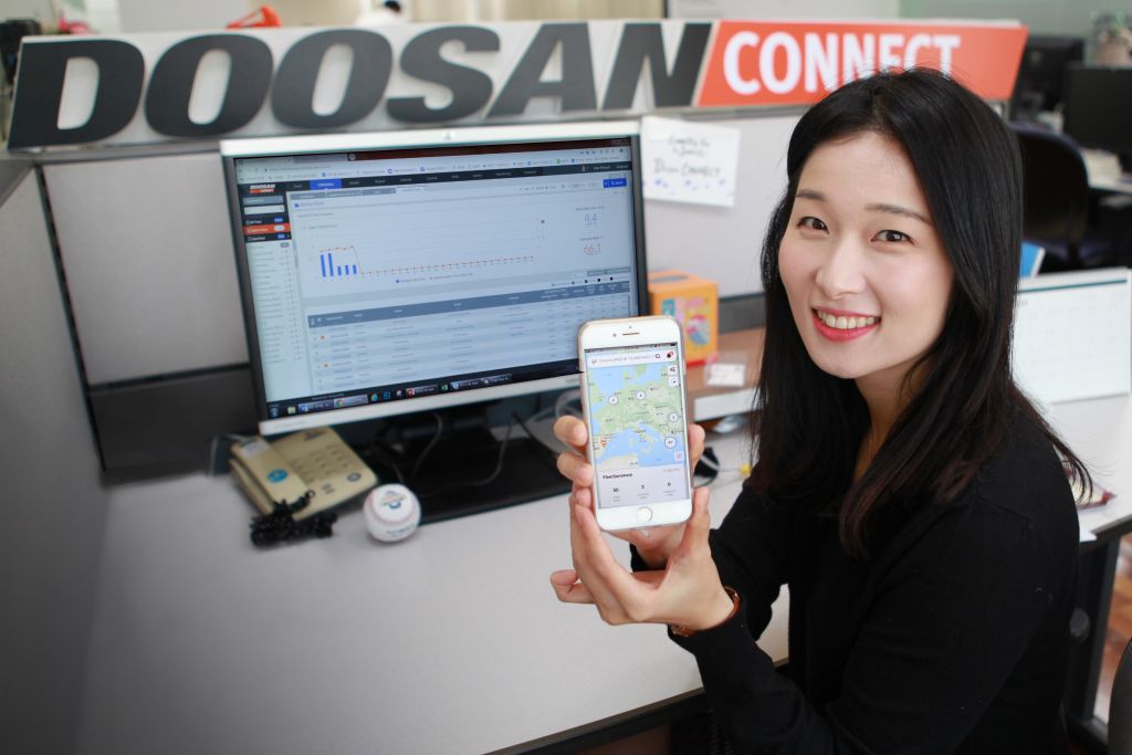 Nouă aplicație mobilă lansată pentru DoosanCONNECT ™ Telematics