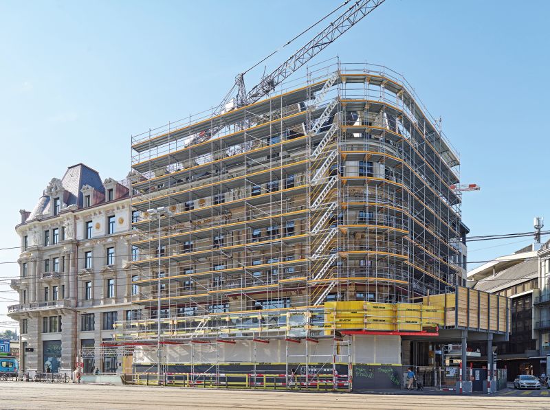 Mega Scaffolding Kit comes into its own in the heart of Zurich